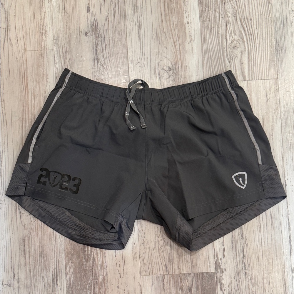 Women's Black Athletic Shorts with Logo